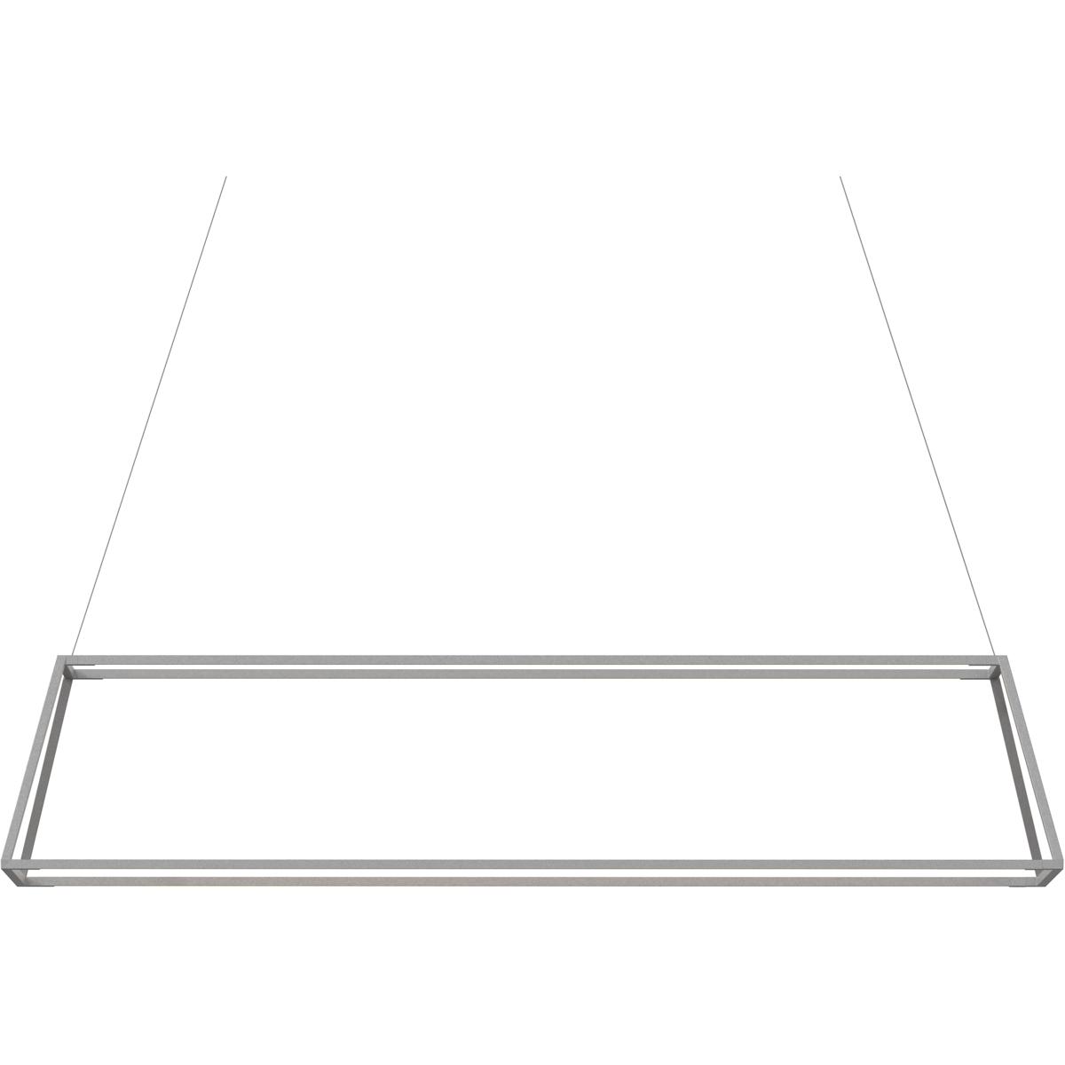 Koncept ZBP-54-RR-SW-SIL-CNP Z-Bar Rise LED 14 inch Silver Pendant Ceiling Light, Rectangle